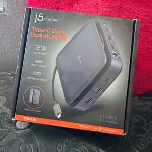 j5create Type-C Dock Dual 4K HDMI